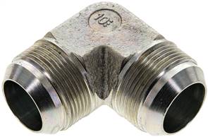 90°-elbow,UN 1-5/8"-12 AG (JIC), Zinc plated steel